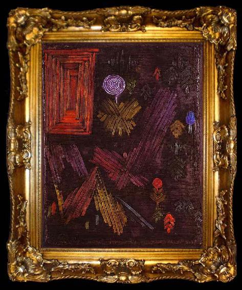 framed  Paul Klee Gate in the Garden, ta009-2